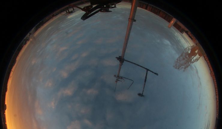 360° all-sky image zeigt Bilder vom Himmel. / Foto: Leipziger Institu für Meteorologie